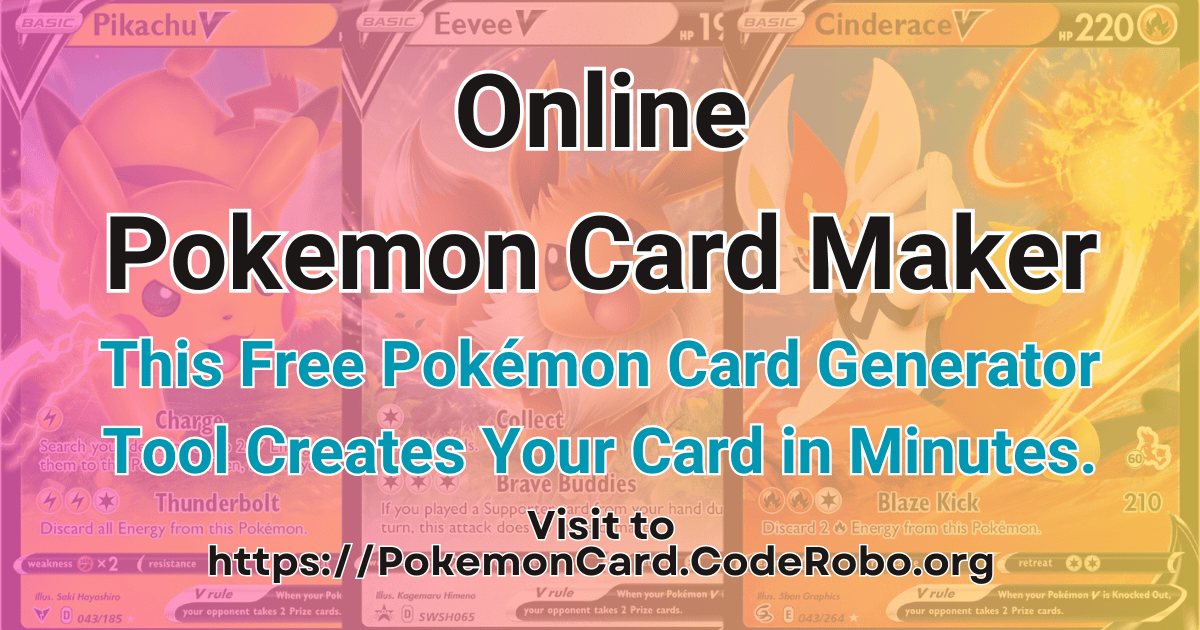 Online Pokemon Card Maker | Make Free Sword and Shield card